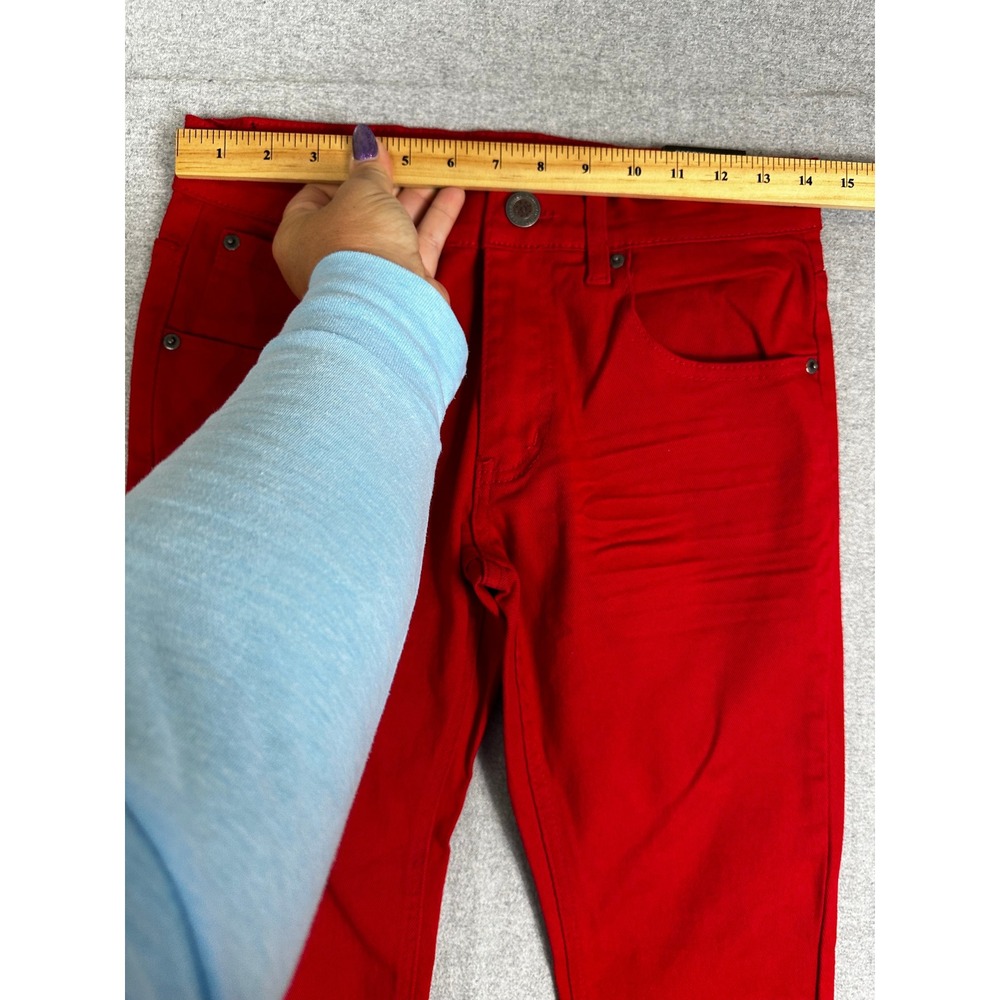 NWT Copper Rivet Jeans Mens 30x30 Red Slim Fit Streetwear - Picture 6 of 10